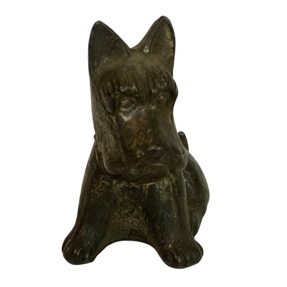 Miniature Cast Iron Scottish Terrier Scottie Dog Figurine Collectible Decor - Picture 5 of 7